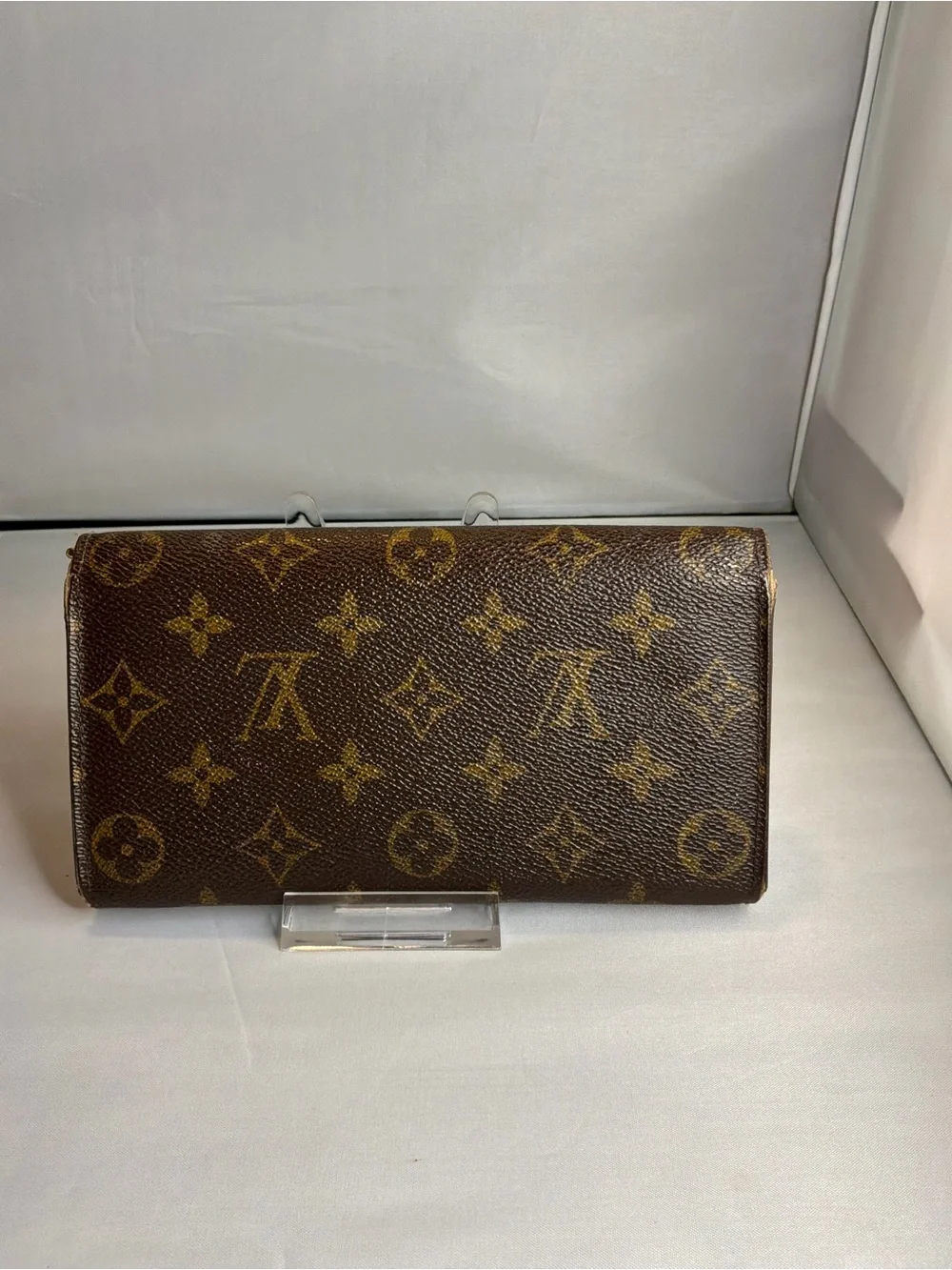 Louis Vuitton Monogram Canvas Trifold Wallet in Brown and Gold